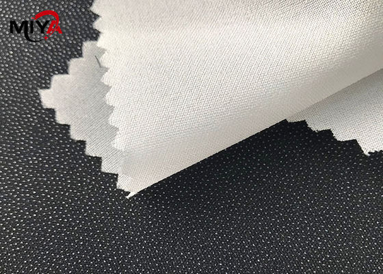 OEKO TEX มาตรฐาน 60 นิ้ว เนื้อผสมผสาน Fusible Interlining สําหรับงานฝีมือเครื่องแต่งกายที่แข็งแรง